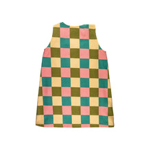 Load image into Gallery viewer, Pink Checkered Tank Dress
