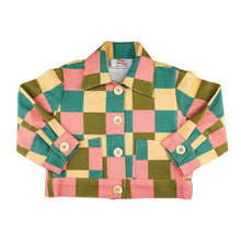 Load image into Gallery viewer, Pink Checkered Cruiser Jacket