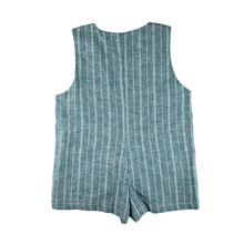 Load image into Gallery viewer, Beach Playsuit - Blue Stripe Hemp