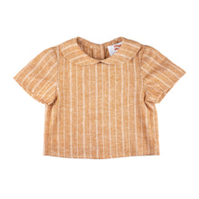 Load image into Gallery viewer, Peter Pan Top - Orange Stripe Hemp