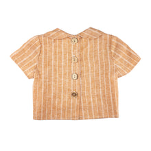 Load image into Gallery viewer, Peter Pan Top - Orange Stripe Hemp