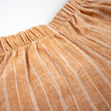 Load image into Gallery viewer, Ruffle Shorts - Orange Stripe Hemp