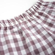 Load image into Gallery viewer, Ruffle Shorts - Lavender Gingham