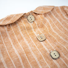 Load image into Gallery viewer, Peter Pan Top - Orange Stripe Hemp
