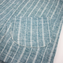 Load image into Gallery viewer, Beach Playsuit - Blue Stripe Hemp