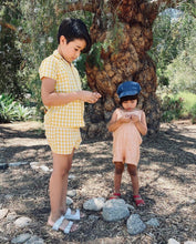 Load image into Gallery viewer, Beach Playsuit - Orange Stripe Hemp