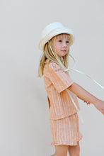 Load image into Gallery viewer, Peter Pan Top - Orange Stripe Hemp