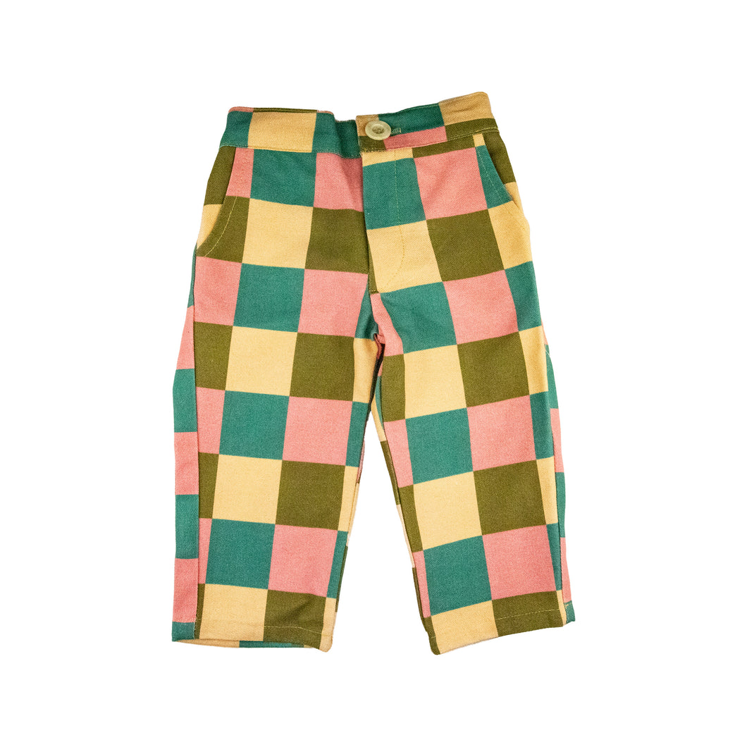 Pink Checkered Cruiser Pant