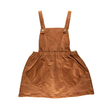 Load image into Gallery viewer, Corduroy Overall Dress - Mocha
