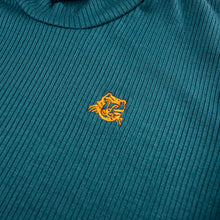 Load image into Gallery viewer, Ribbed Tiger Tee - Teal Blue
