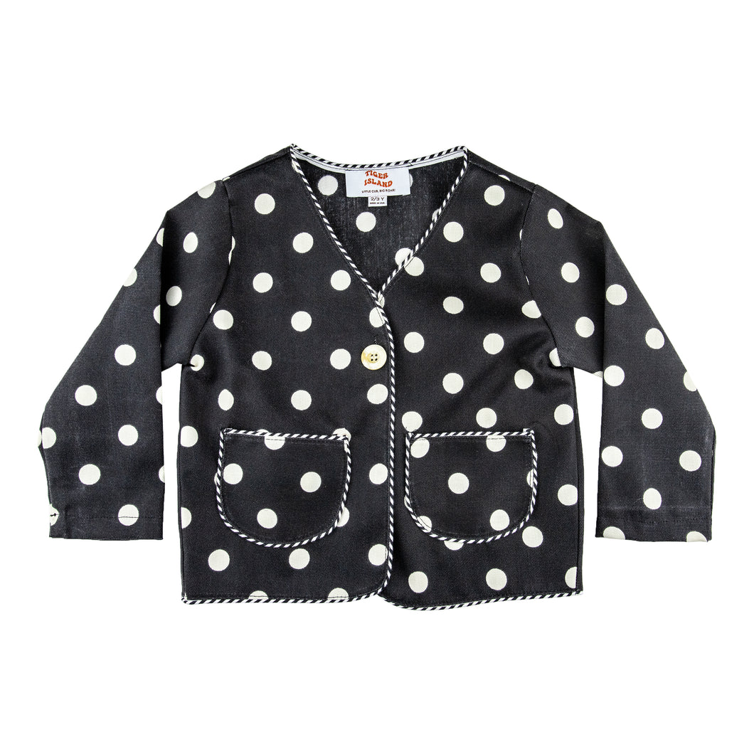 Black Polka Dot Blazer