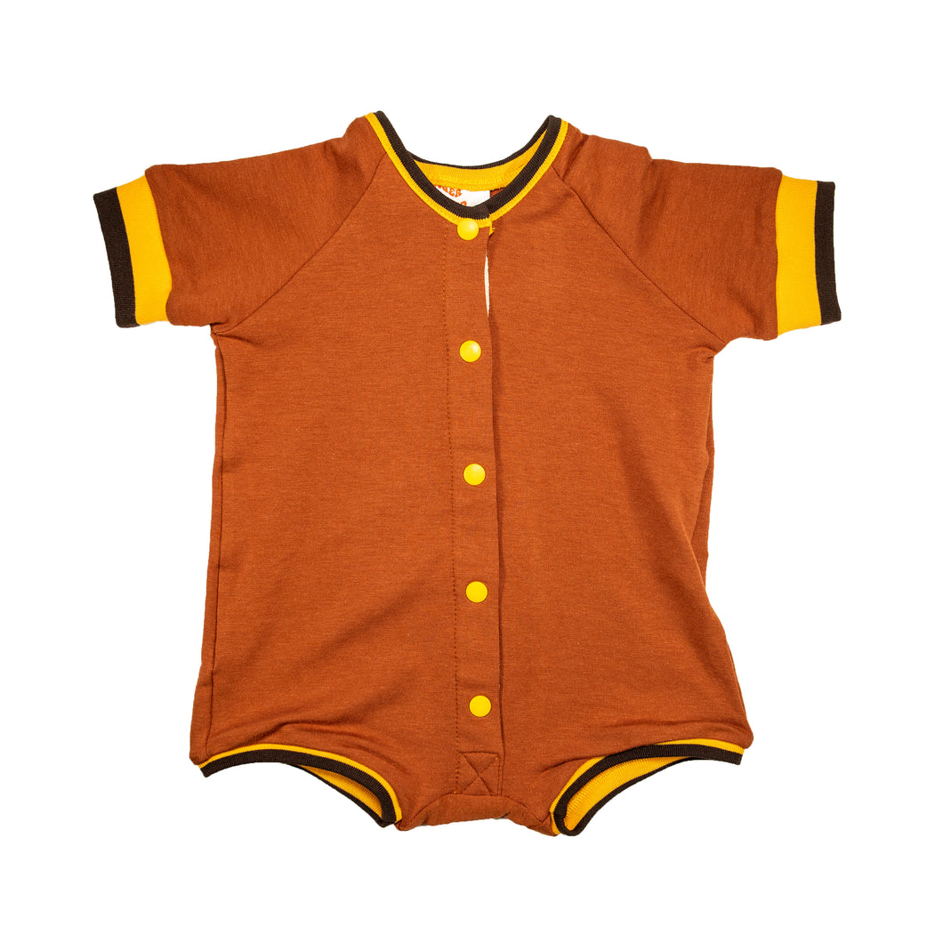 Bamboo Onesie Short Shorts - Mocha