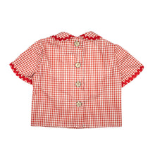 Load image into Gallery viewer, Pin Tuck Top - Red Gingham
