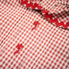 Load image into Gallery viewer, Pin Tuck Top - Red Gingham
