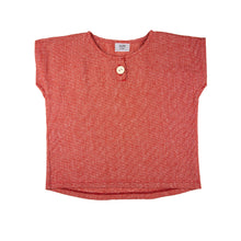 Load image into Gallery viewer, Desert Linen Henley - Red
