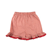 Load image into Gallery viewer, gingham rick rack shorts
