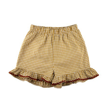 Load image into Gallery viewer, Butterfly Shorts - Mustard Gingham
