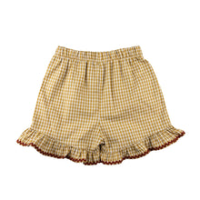 Load image into Gallery viewer, gingham rick rack shorts
