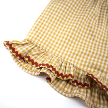 Load image into Gallery viewer, gingham rick rack shorts
