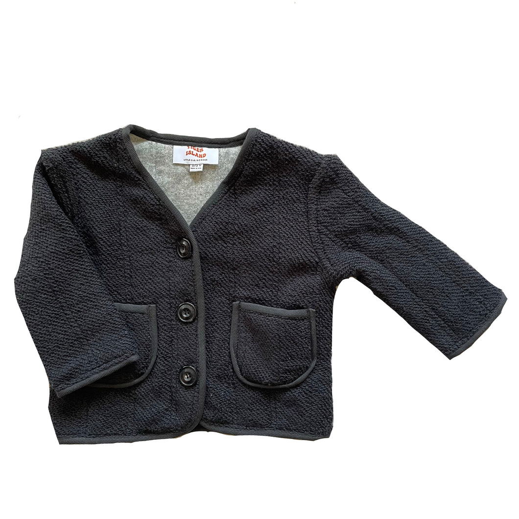 Piper Cardigan - Quited Black